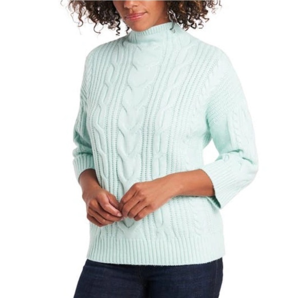 VINCE CAMUTO Cable Stitch Sweater - Picture 1 of 10